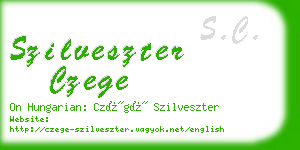 szilveszter czege business card